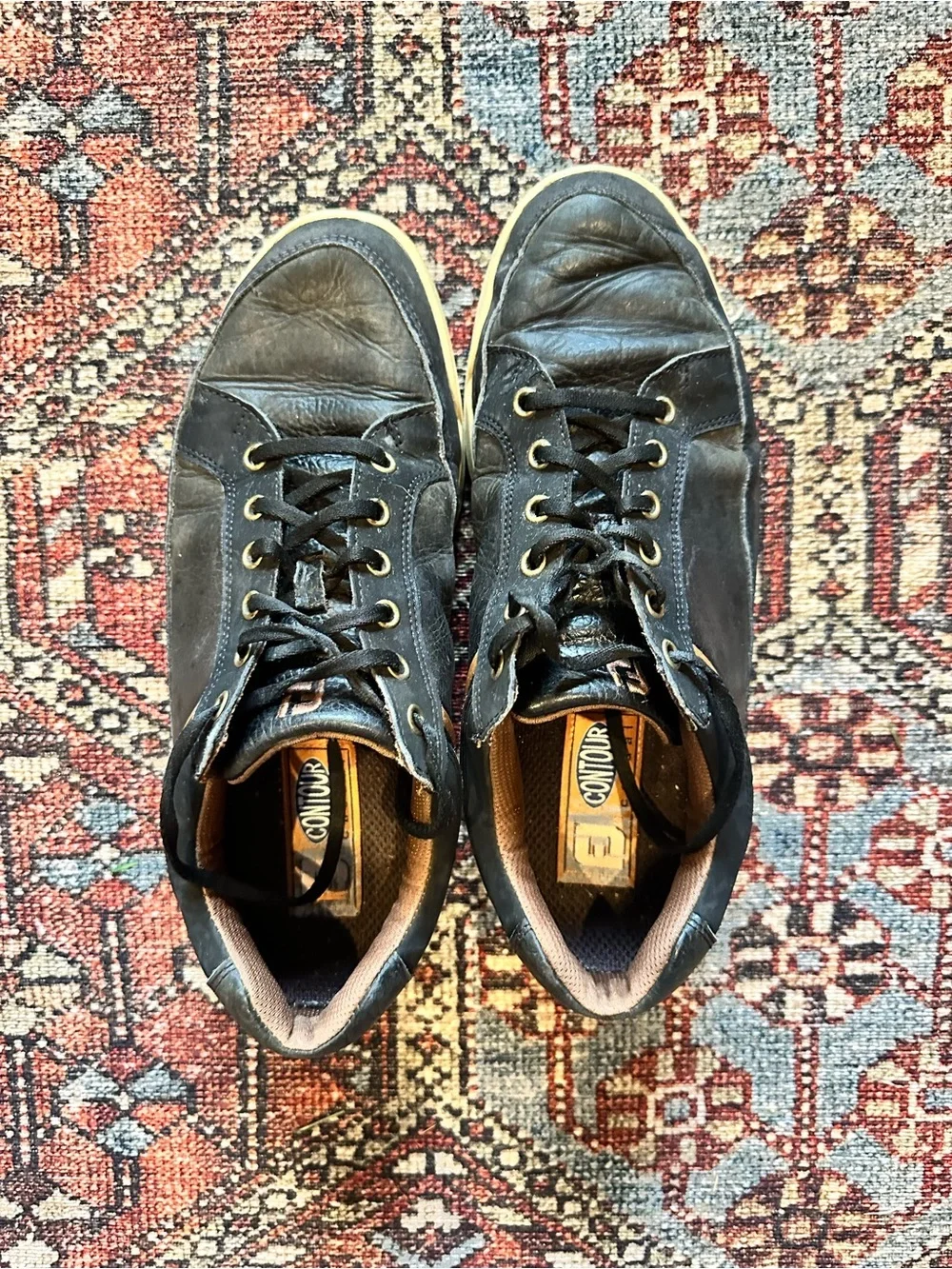 FootJoy Contour Casual Men's Golf Shoes - Black Leather - Size 10M